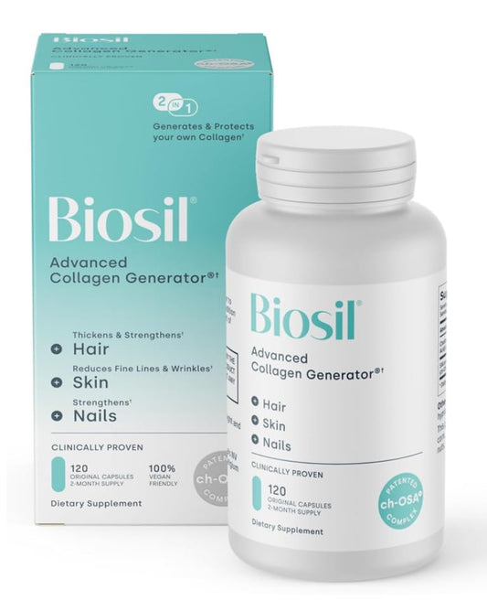 Biosil Collagen Generator with ch-OSA help generate collagen 120 Capsules 