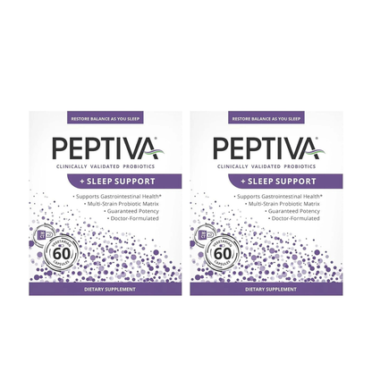 Peptiva 26 Billion CFU Probiotic and Sleep Support Supplement
